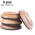 thumbnail image 1 of 4pcs Small Foot Pad /3pcs Large Foot Pad Solid Wood Vertical Grand Piano Foot Pad Shock-Proof, Pressure-Resistant, Sound-Proof, A, 1 of 9