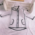 thumbnail image 4 of Enfants Garçons Filles à Capuche Transparent Imperméable Pluie Imperméable Protecteur Blanc 3-6 Ans, 4 of 6