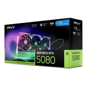 PNY NVIDIA GeForce RTX™ 5080 Epic-X™ ARGB OC Triple Fan, Graphics Card 16GB GDDR7, 2.99-Slot
