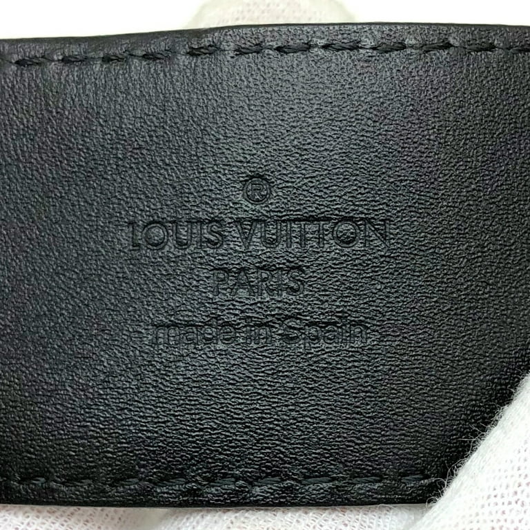 LOUIS VUITTON Initial Belt Damier Graphite Leather 110/44 M9808
