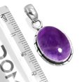 thumbnail image 2 of 925 Silver Pendant For Necklace For Women Purple Natural Amethyst Stone Silver Pendant February Birthstone Fashion Silver Pendant Gift For Ladies On Mothers' Day 925 Silver Jewelry With Gemstone, 2 of 4
