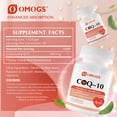 thumbnail image 2 of OMOGS CoQ10 400mg Softgels, Support Heart Health, Cardiovascular Health, 90 Softgels, 2 of 7