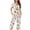Hot Pink A10, variant on Hrsba Pajamas for Women Set Short Sleeve,Print Button Up Ruched Crew Neck 3/4 Pants Set