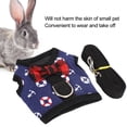 thumbnail image 4 of Rabbit Chest Strap and Harness Rope Set, Pet Vest Chest Strap Harness Pets Chest Strap Leash Set Pet Vest Harness Pets Supplies for Small Animal Rabbit Squirrel Hamster, 4 of 7