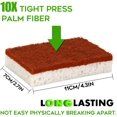 thumbnail image 4 of Natural Plant Based Scrub Sponge 15Pack, Palm Fiber Scrubbing Sponge with Non Scratch Biodegradable Compostable Sponges,Durable No Smell Dishwashing Kitchen Scrubber, 4 of 7