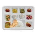 thumbnail image 3 of 11 Compartment White Disposable Party Thali Plates by Poojabazar (50 Pack), 3 of 6