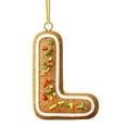 thumbnail image 1 of Adornos navideños, adornos navideños, regalos navideños, 26 letras, decoración para árbol de Navidad, colgante, adornos para árbol de Navidad, adornos navideños personalizados, decoración navideña, de, 1 of 1