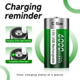 thumbnail image 4 of Palogreen 6 Pack Rechargeable C Size Batteries 1.5V Type-C USB High Capacity C Cell Rechargeable Lithium Battery 6000mWh with Battery Case, 4 of 6