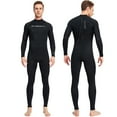 thumbnail image 4 of Yucurem Men's One-Piece Wetsuits - Breathable Diving Surfing Clothes - Sunscreen Surfing Swimsuit (Black XXXL), 4 of 10