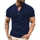 thumbnail image 1 of Camisas de Manga Larga para Hombres Color Sólido Turndown Collar Blusa, Moda Casual Oficina Desgaste Poliéster, 1 of 5