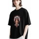 thumbnail image 3 of Camisetas de manga corta con cuello redondo para hombre con diseño de chica de dibujos animados, 3 of 8
