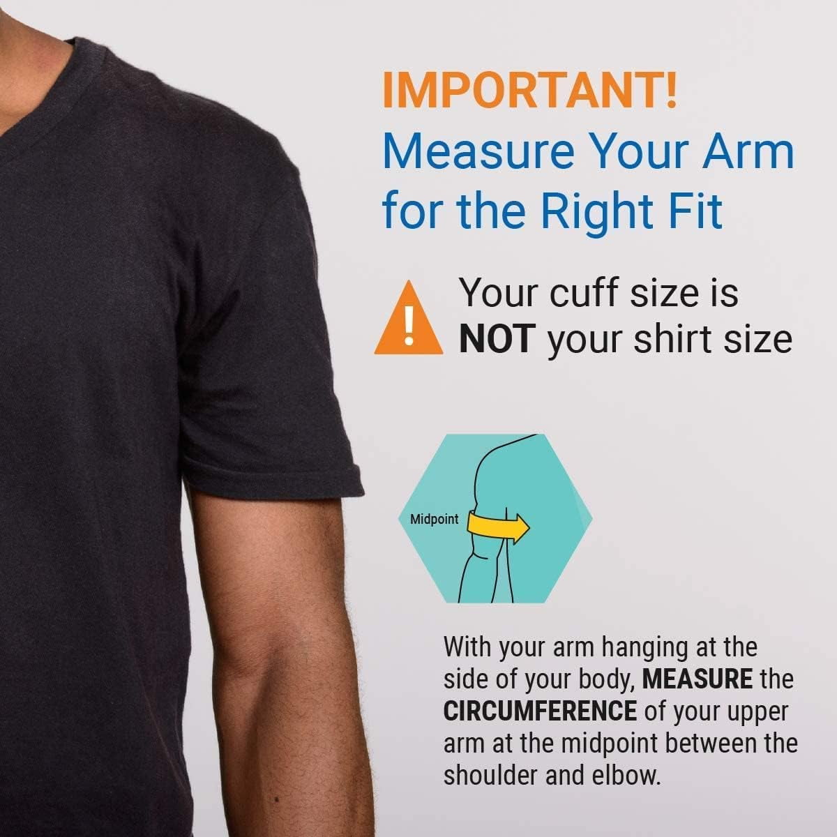 A&D Medical Wide-Range Upper Arm Blood Pressure Monitor Replacement Cuff, Latex-Free ISO Connector (UA-420A)