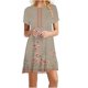thumbnail image 1 of Puntoco Vestido De Cuello Redondo De Manga Corta Estampado Informal De Moda Costera De Verano Para Mujer Amarillo Xxxxl,Regalos Para Mujer Joven, 1 of 4