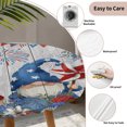 thumbnail image 3 of Independence Day Gnomes Round Tablecloth for 36-44 Inch Tables, Fitted Table Cover with Elastic Edge, Red Blue Floral Gray Wood Waterproof Outdoor Table Cloth Protector for Patio Garden Dinner Picnic, 3 of 9