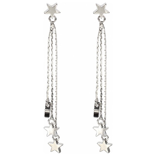 DPTALR Beautiful Temperament Earrings Star Tassel Pendant Female Net Red Earrings