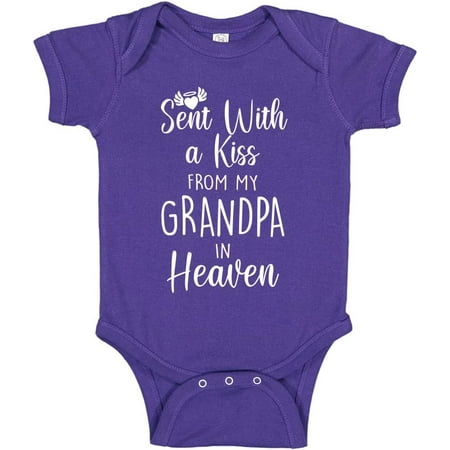 

The Shirt Den Sent With A Kiss From My Grandpa In Heaven Baby Bodysuit Infant One Piece