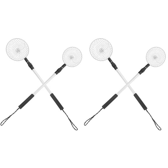 2 Pieces Telescopic Fishing Net Sand Toys Seashells Kit Rake