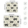 thumbnail image 3 of Kitchen Drying Mat 18x24In Drying Dish Mat Dish Drying Mats Kitchen Countertop Multi-Function Drain Drying Mat Kitchen Table Black Cow, 3 of 8