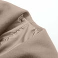 thumbnail image 4 of IUYRTFE Women's Long Wool Blend Coat with Shawl Collar and Self Tie Belt Slim Fit Wrap Winter Overcoat, 4 of 8