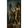 thumbnail image 2 of Moreau, Gustave 11x18 White Modern Wood Framed Museum Art Print Titled - Oedipus and the Sphinx, 2 of 4