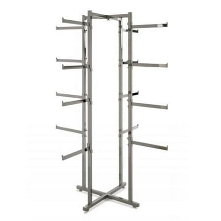 Econoco K36 Folding Lingerie Tower - Square Tubing With Rectangular Tubular Arms