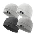 thumbnail image 1 of wonima44 Cotton Modal Skull Caps for Men Women, 4-Pack Beanie Hat for Running Cycling Sleep Cap Chemo Headwear Helmet Liner, 1 of 1
