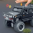 thumbnail image 4 of Eespoir Large Six-wheel Car, Off-road Swat Vehicle, Inertia Voice Light, Police Car Model, Boys Gift Idea, Toy Car Collection(Black), 4 of 6