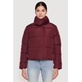 thumbnail image 2 of Women's Almost Famous Mock Neck Zip Front Puffer Jacket, 2 of 5