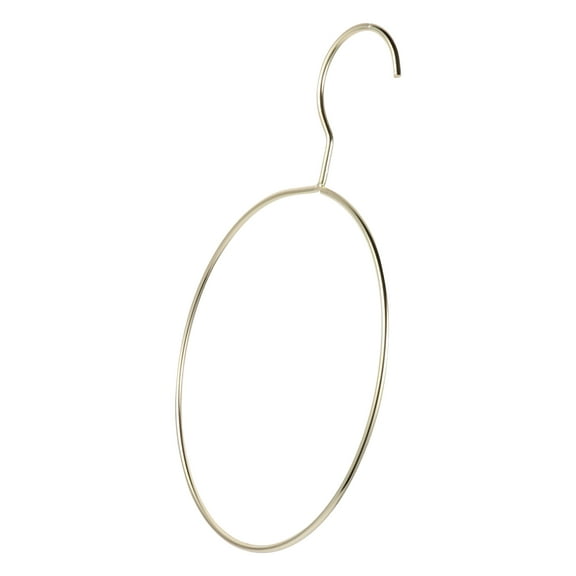 Soimiss Round Tie Hanger with Metal Rings for Scarf and Belt Storage