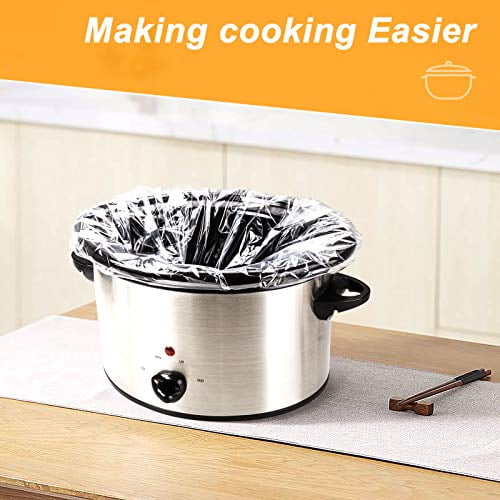 SMARTAKE Slow Cooker Liners, Crockpot Liner 13x 21 Crockpot Liners  Disposable Crock Pot Bags, Fit 3QT to 8QT for Slow Cooker, Crockpot,  Cooking