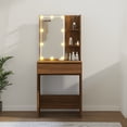 thumbnail image 6 of vidaXL Dressing Table with LED Makeup Table with Mirror Lighted Vanity Table, 6 of 25
