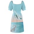 thumbnail image 6 of Maldives island beach South Asia poster Sleeveless Dress summer dress women 2024 women's clothing summer 2024 novelties, 6 of 6