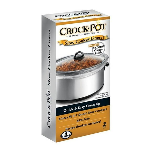 Crock Pot 6585053 3-7 qt. Clear Plastic Slow Cooker Liner