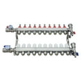 thumbnail image 1 of INTBUYING 10-Branch PEX Radiant Floor Heating Manifold Set Intelligent Flow Stainless Steel Floor Heating Water Distributor, 1 of 11