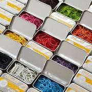 Kyowa OBand Rubber Bands: silver tin, single color, 30 grams (Pink)