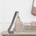 thumbnail image 4 of Bag Women Crossbody Backpack Chest Bag Adjustable Shoulder Strap Versatile Light Pink, 4 of 8
