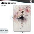 thumbnail image 4 of Stupell Industries Eclectic Watercolor Ballerina Atmosphere Canvas Art, 16 x 24, by Creative Studio, 4 of 8