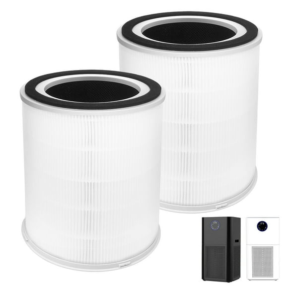 H13 Replacement Filters for DR. J HEPA Air Purifier, 4-in-1 H13 Grade True HEPA & High-Efficiency Activated Carbon Filters (2 Pack)