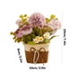 thumbnail image 2 of Flores Artificiales para Decoración Adornos de Escritorio en Macetas,Estilo Rural Girasol Rosa Plástico Falso Verde Planta Mesa Decoración,7.48In, 2 of 7