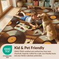 thumbnail image 4 of Design&I 6'x9' Washable Area Rug Record Abstract Vinyl Disc Horizontal Stripes Musical Theme Music for Dining Room, Under Table, Office, Snag-Free, 4 of 7
