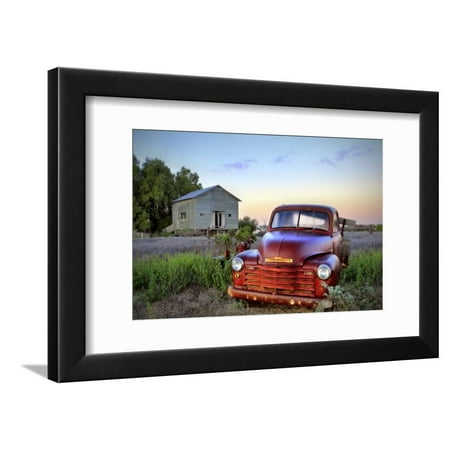 Truck Picture Photo - Old Chev Framed Print Wall Art By Wayne Bradbury