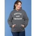 thumbnail image 2 of Brave And Wild Wildflower Hoodie Women -Image by Shutterstock, Female Small, 2 of 4
