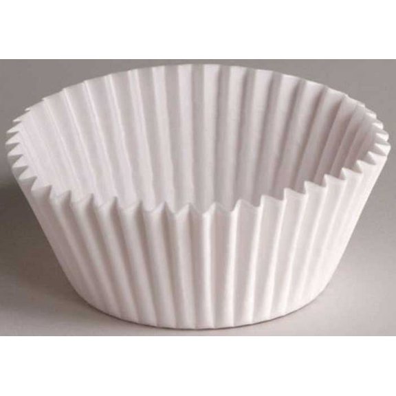 Hoffmaster White Fluted Baking Cup, 5 inch -- 500 per case.