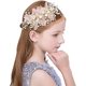 thumbnail image 4 of Liangnv Corona de flores para niñas, diadema hecha a mano, halo ajustable, corona floral, flor para el pelo, vid, accesorio de cumpleaños de princesa, 4 of 5