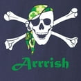 thumbnail image 3 of CafePress - Arrish Irish Pirate Skull And Crossbones Long Slee - Long Sleeve Dark T-Shirt, 3 of 4