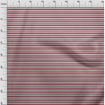 thumbnail image 4 of oneOone Cotton Poplin Red Fabric Stripes Craft Projects Decor Fabric Printed By The Yard 42 Inch Wide, 4 of 4