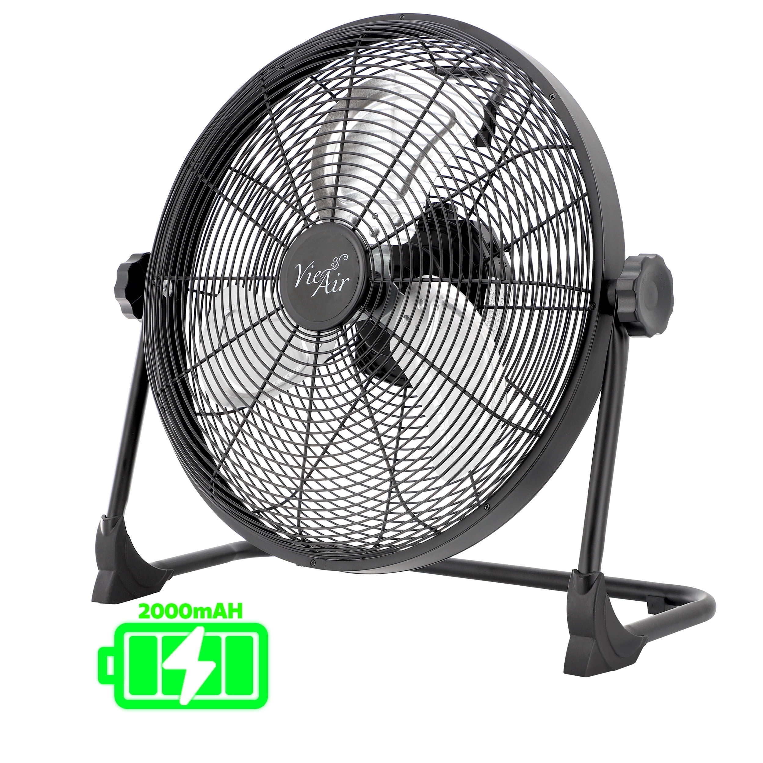 Vie Air 16 Inch Rechargeable Indoor/Outdoor Floor Fan (IPX4 Rated)