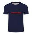thumbnail image 2 of MRULIC shirts for men Men T Shirt Independence Day 3D Digital Printing Casual Basic Tee Tops Dark blue + 4XL, 2 of 3
