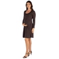 thumbnail image 2 of Maternity Long Sleeve Knee Length Skater Dress, 2 of 5