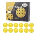 thumbnail image 1 of Pickleballs para Al Aire Libre 12 Uds. Bolas Pickleball Con 40 Agujeros Principiantes, 1 of 9